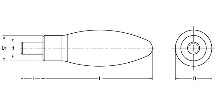 Curved surface handles