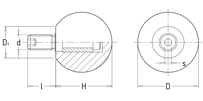 Ball revolving handles