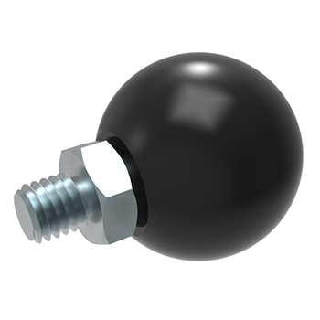 Ball revolving handles