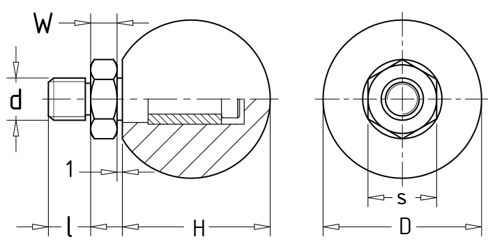 Ball revolving handles