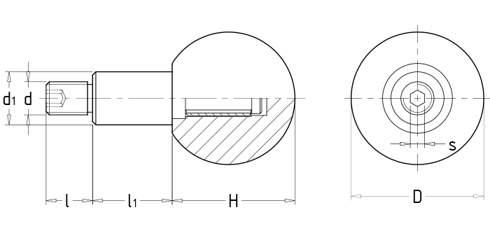 Ball revolving handles