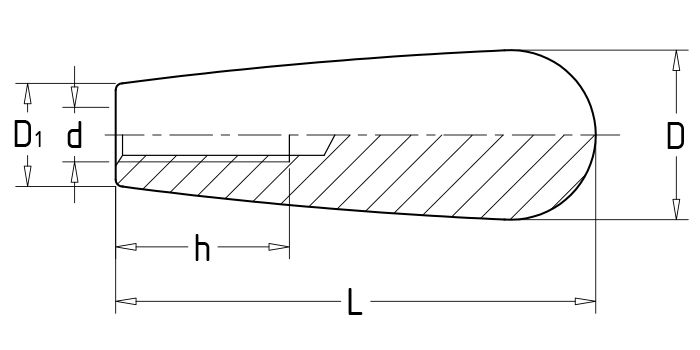 Oval long handles