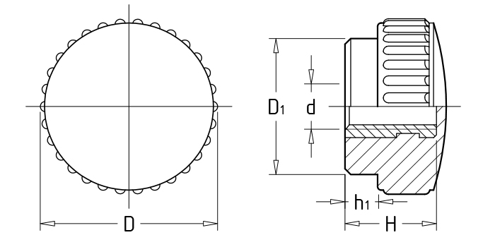 Straight grain knobs