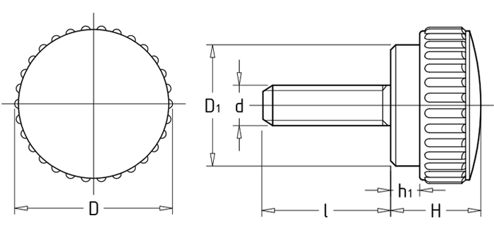 Straight grain knobs