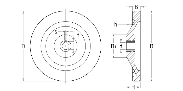 With corrugated back handwheels