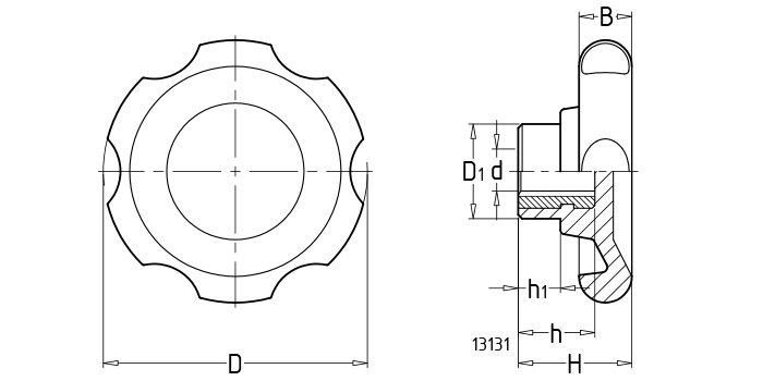 Corrugated Handwheels