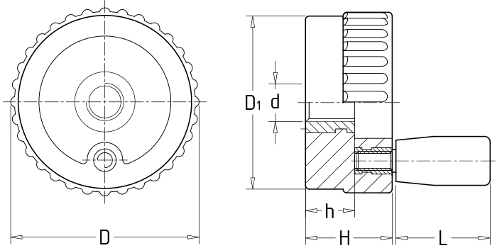 Fine turning handwheels