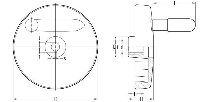 Plane handwheel
