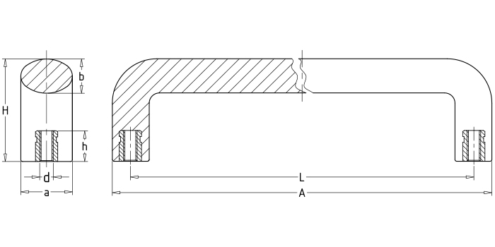 Oval handles