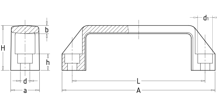 Square handles