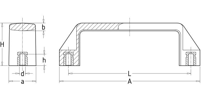 Square handles