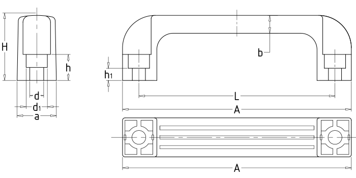 Square handles