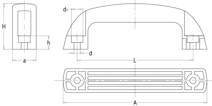 Square handles