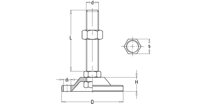 Steel Heavy Duty Leveling Mounts