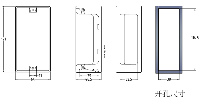 Pulling handle bolt