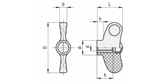 Butterfly handle