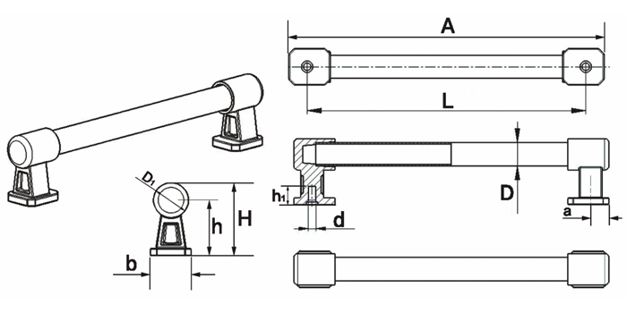 Tubular handle