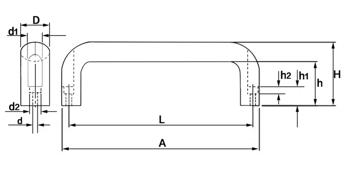 Aluminum alloy handle