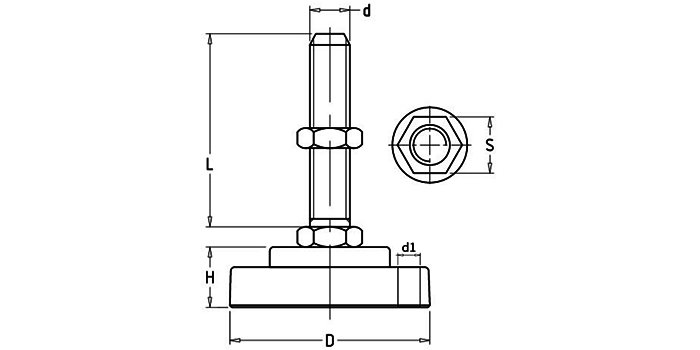 Steel Leveling Glides